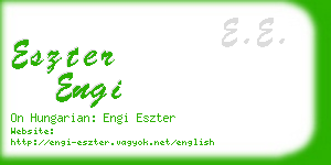 eszter engi business card